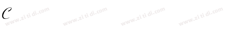 Coronet Italic T字体转换